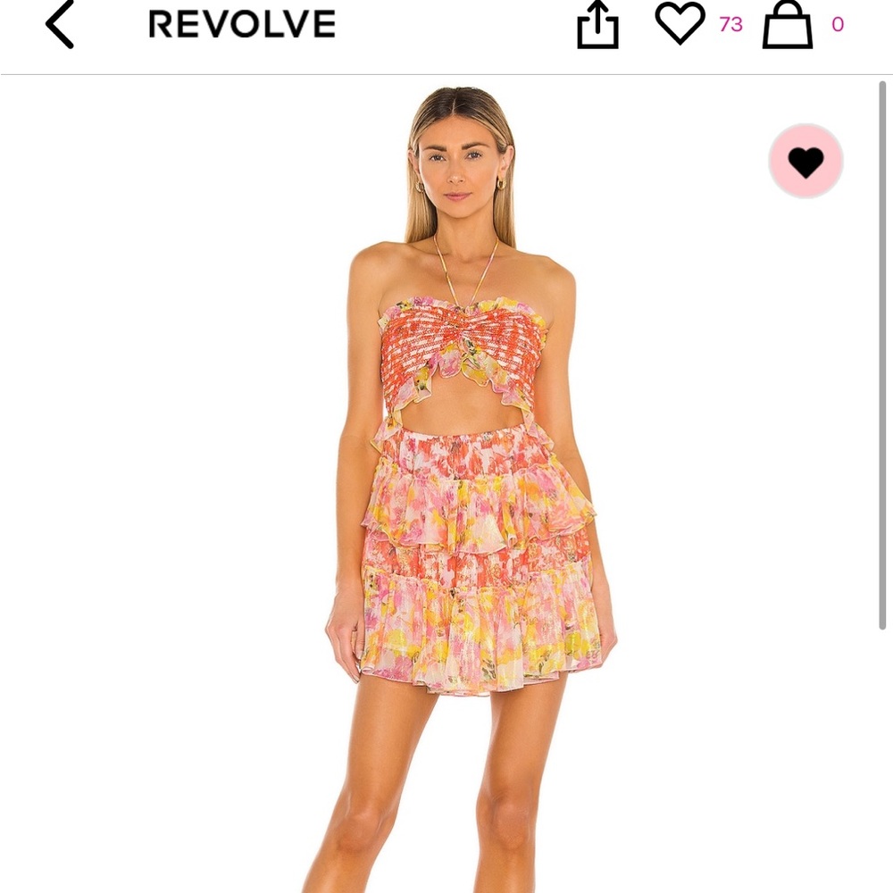 Rococo sand Nesh cut out dress